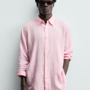 100% LINEN REGULAR FIT SHIRT