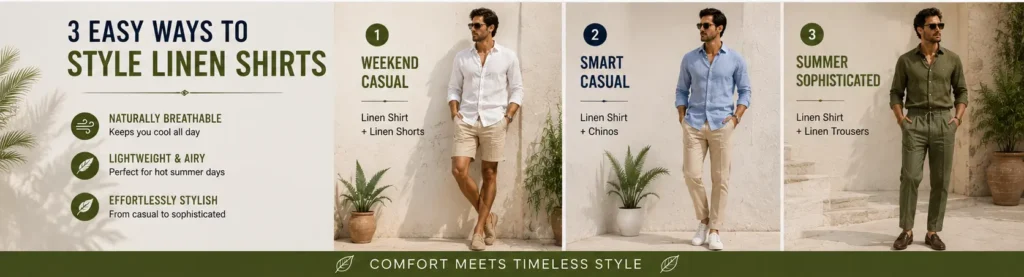 linen shirts fabric for men